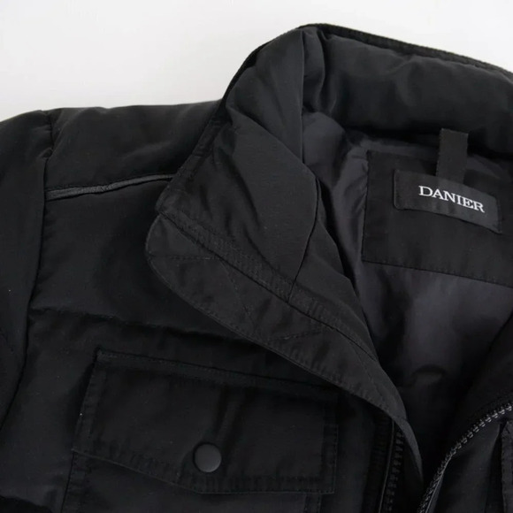Danier Black Puffer Winter Coat Jacket Size Large - Picture 14 of 16